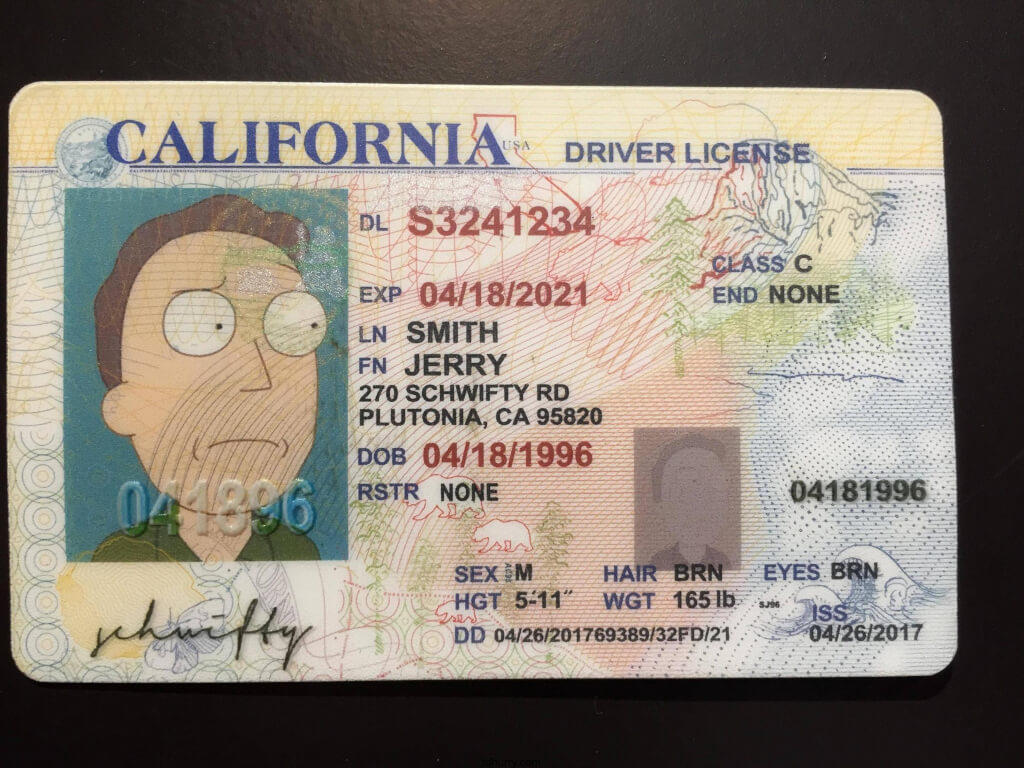 california drivers license number generator